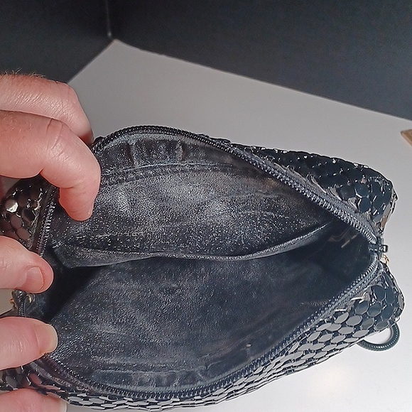 Vintage Black Spangle Mesh Clutch - Picture 4 of 5